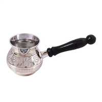 Cafetière turque vintage en cuivre Cezve, faite à la main, style ottoman, petite bouilloire à café, cafetière arabe traditionnelle