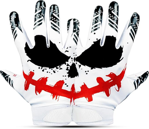 Best Silicone Grip Football Receiving <b>Gloves</b> American Flag <b>Thin</b> Breathable Football Receiver <b>Gloves</b> for Men Adult Wide Receivers - Product Image 1