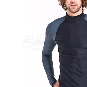 Men's Long Sleeve <b>Compression</b> Rash Guard Breathable Quick Dry Slim Fit Athletic High Stretch Spandex/Polyester 220g - Product Image 2