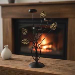 Handmade Metal Tree <b>Candle</b> Holder Centerpiece Rustic Iron Home Decor - <b>Large</b> Size - Product Image 6