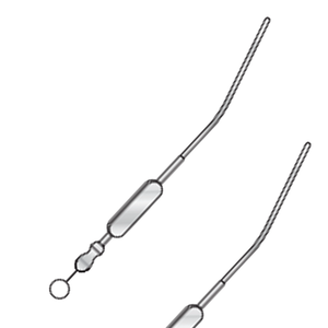 Manual de alta calidad Zoellner tubo de succión Stilette Acero inoxidable 170mm de largo 2mm de diámetro reutilizable instrumentos quirúrgicos CE - Product Image 1