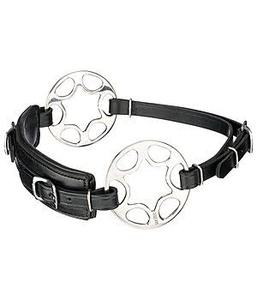 Hackamore sans bit réglable en cuir rembourré à motif floral pour cheval, équipement d'équitation anglais et western - Product Image 3