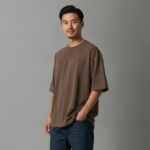 เสื้อยืดสตรีทแวร์ทรงหลวมสำหรับผู้ชาย ฮิปฮอป ผ้าฝ้าย 100% หนัก 180 กรัม พิมพ์โลโก้ตามสั่ง คุณภาพพรีเมียม เป็นมิตรกับสิ่งแวดล้อม ไซส์พลัส - Product Image 5