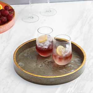 Plateau de service en résine écologique polie de haute qualité avec une construction durable pour une utilisation longue durée et pour les événements festifs - Product Image 1