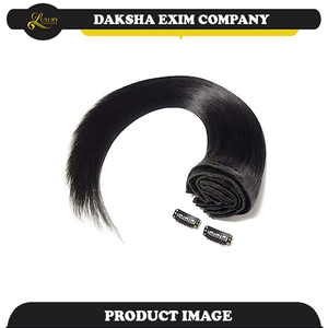 Cabello Humano Virgen Remy de Templo Indio, Trama Doble a Máquina, Liso Sedoso y Ondulado, Apto para Decoloración, Directo de Fábrica India - Product Image 4