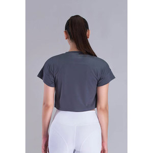 Compre Ahora Camiseta Corta Holgada para Mujer, Manga Corta, Estilo Casual, Ropa de Verano, Múltiples Colores y Tallas, Venta al Por Mayor OEM - Product Image 4