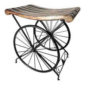 Mesa de Centro de Madera y Metal Estilo Indio, Diseño Tradicional Antiguo, Muebles para Sala de Estar, Ecológicos, Duraderos, Venta al Por Mayor - Product Image 1