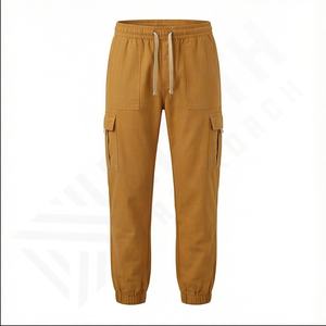 Recién llegado, pantalones de pierna ancha con dobladillo crudo para mujer, ropa de calle negra picante para chica, pantalones Cargo para mujer, pantalones de trabajo de invierno para hombre - Product Image 2