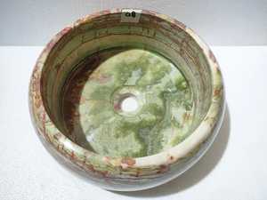 Vasque en Onyx Vert Foncé en Forme de Pneu, Lavabo en Pierre Naturelle, Finition Brossée, Résistant au Feu, Contemporain, pour Cuisine, Salle à Manger, Salle de Bain - Product Image 4