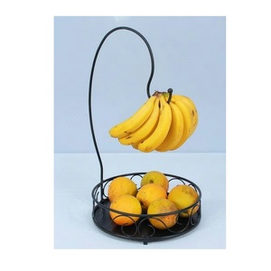 Luxury Wire Iron Fruit <b>Basket</b> Bowl for Kitchen Counter Fresh Produce Storage Dining <b>Table</b> Elegant Organizer - Product Image 1