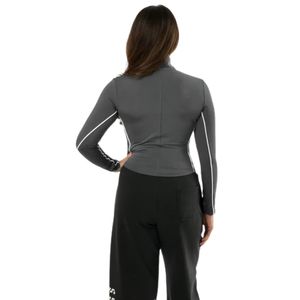 <b>Women</b> Airflow <b>Jacket</b> in Grey Color Lightweight Breathable Full Zip <b>Jacket</b> Wind Resistant Activewear Sports Running <b>Jacket</b> - Product Image 2