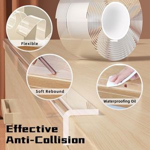 2 Rolls Clear Soft Corner <b>Protectors</b> Sharp <b>Edge</b> <b>Table</b> Bumper & Wall <b>Protector</b> Furniture Strip for Window <b>Edge</b> & Guards - Product Image 1