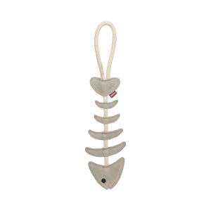 Giocattolo Interattivo per Animali Domestici a Forma di Lisca di Pesce con Corda in Pelle/Rope da 43 cm - Product Image 1
