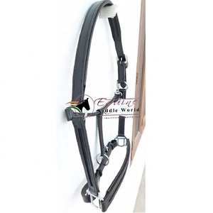 Collier de tête pour cheval en cuir de qualité supérieure fait main, avec ferrures argentées élégantes, pour la création de colliers de cheval DIY avec cristaux - Product Image 6