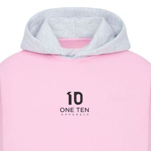 เสื้อฮู้ดสองสีแบบสบายๆ เสื้อสเวตเชิ้ตพรีเมียมมีฮู้ด ผ้าฝ้ายบล็อกสี เสื้อพูลโอเวอร์ สินค้าสั่งทำ OEM ODM ผู้ผลิตขายส่ง - Product Image 3