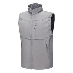 Chaleco Acolchado Sin Mangas de Lona Recubierta OEM, Chaqueta Personalizada con Logotipo Frontal, Poliéster, Primavera, Hombre, Mujer - Product Image 5