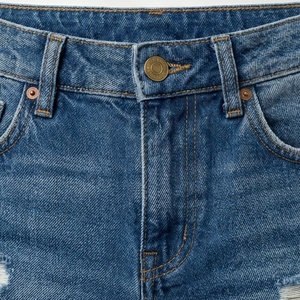 Pantalones Cortos de Mezclilla Vibrantes para Mujer, Cintura Ajustada, Vaqueros Rotos, Moda Veraniega Fresca, Ropa Casual, Color Personalizado, Prenda Moderna - Product Image 4