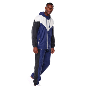 Men Windbreaker Tracksuit Loose Fit Jacket Pants Set Casual Streetwear <b>Athletic</b> Clothing Lightweight Breathable Fashion Outfit - Product Image 2