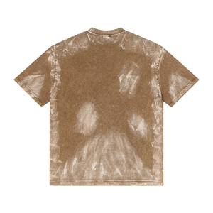 เสื้อยืดแขนยาวผู้ชายดีไซน์ใหม่สไตล์วินเทจฟอกสีซีดจาง พิมพ์โลโก้ตามสั่ง ทรงโอเวอร์ไซส์ ผ้าวาฟเฟิลถักแบบดิสเทรส - Product Image 4