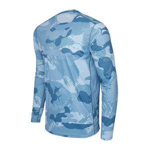 Camiseta Sublimada de Alto Rendimiento para Pesca, Diseño Personalizado, Tallas Grandes, MOQ Bajo, Spandex/Poliéster Transpirable - Product Image 3