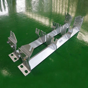 Industri sabuk konveyor membawa dukungan fland baja dan Stainless melalui <span class=keywords><strong>Idler</strong></span> roller bingkai untuk penanganan bahan tambang - Product Image 5