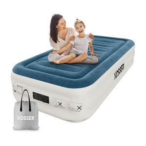 Twin Air Mattress with Built-in Pump, Foldable Inflatable <b>Bed</b> with Storage <b>Bag</b> - Product Image 1