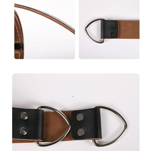 Adjustable Leather Neck <b>Harness</b> Head Strap for Strength Training Bodybuilding Weightlifting Professional Fitness - Product Image 5