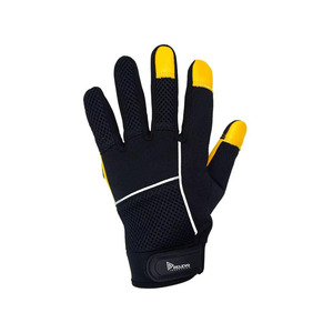 Durable Anti-Slip Touch Screen Safety <b>Gloves</b> Full-Finger Leather Work with Anti-Vibration for Industrial Mechanical Drivers - Product Image 6