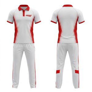 Unisex Adult <b>Cricket</b> Uniform Set-Lightweight Breathable 100% Polyester Polo Shirt & Trouser Unlimited Sublimation Design Options - Product Image 6