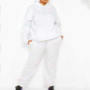 Conjunto Deportivo de 2 Piezas para Mujer, Sudadera con Capucha y Pantalones Jogger, Estilo Urbano, Felpa, Transpirable, Ecológico, para Invierno - Product Image 4
