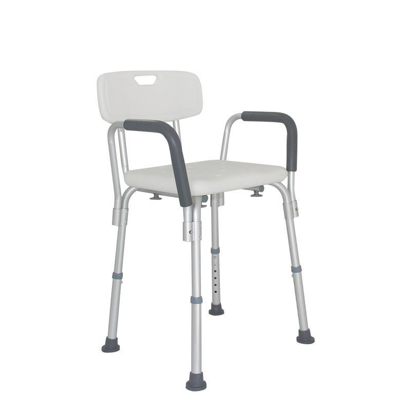 MN-XZY003 Wholesale Aluminum Height Adjustable Backrest Safety Disabled Elderly Bathroom Shower Chair For Senior Adult