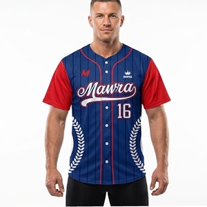 Camiseta de béisbol personalizada con impresión OEM, uniforme deportivo para equipo, camiseta de béisbol sublimada, transpirable y que absorbe la humedad, para unisex. - Product Image 1
