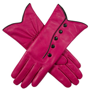 Professional Winter Leather <b>Gloves</b> <b>Wool</b> Lining Touchscreen Eco-Friendly Reinforced Grip Durable Material Comfortable Fit Custom - Product Image 1
