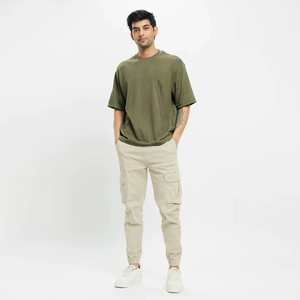 Nueva camiseta oversize para hombre, hecha a mano, transpirable, en diferentes colores, informal, de buena calidad, con logo personalizado impreso. - Product Image 6