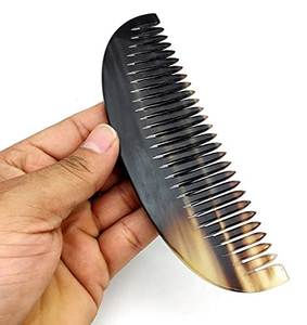 Peine de Cuerno de Búfalo Natural Tallado con Diseño Animal, Material Orgánico Pulido, Tacto Real, Adorno de Peluquería SOFIYA CRAFT - Product Image 4