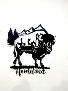 Décoration murale exquise en fonte de fer style Art Déco, cerf découpé au laser, animal de la forêt, décoration de Noël pour la maison, artisanat suspendu - Product Image 2