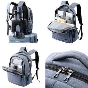 Laptop <b>Backpack</b> 964 15 Inch 45x33x20cm Foam JW331 JW999 PVC Poly-Oxford 20kg Capacity 1.32kg Custom Logo Anti-Theft RFID College - Product Image 5