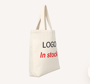 Bolsa de compras de lona de algodón orgánico, personalizada, reciclable, reutilizable, lisa, en blanco, para publicidad con letras, para compras de supermercado. - Product Image 5