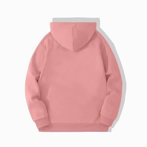 Men <b>Pink</b> Regular Fit Hooded <b>Sweatshirt</b> Built Letter Print Unisex Casual Winter Wear 100% Cotton Fleece Knitted Waterproof - Product Image 2