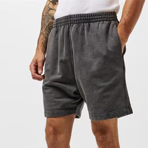 Acid Washed Shorts Custom Manufacturing Shorts Classic Solid Blank Shiny Breathable Quick Dry Custom Logo Men's Shorts - Product Image 1