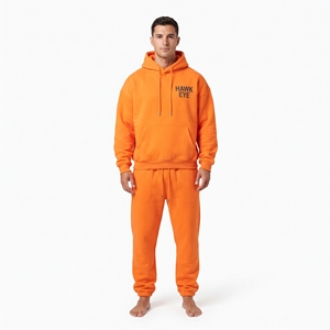 Men Fleece Heavyweight Tracksuit Streetwear Manufacturer Oversized Zip up Hoodie and Jogger <b>Sweatpants</b> <b>Set</b> - Product Image 5
