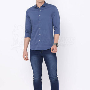 Camisas Casuales de Verano con Botones, Tejidas, Transpirables, 100% Algodón, Cómodas, Material Premium, Tendencia, Exportación de Fábrica Profesional - Product Image 3