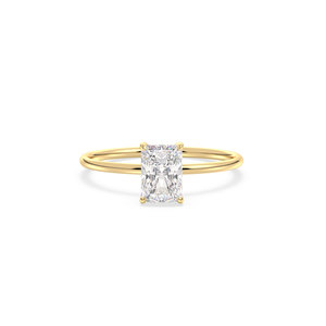 Anillo REYES, Diseño Clásico Más Vendido, Plata de Ley 925, Corte Radiante, Moissanita de 1.04 Quilates, para Mujer, Anillo de Lujo para Regalo de Boda - Product Image 2