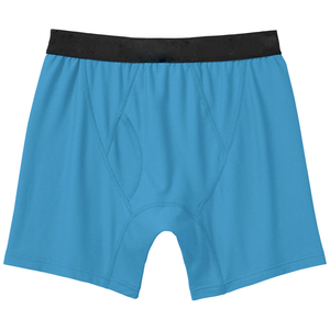 Calzoncillos bóxer sin costuras de cintura media para hombre, de spandex, transpirables, de punto, de secado rápido, con estampado digital, cintura con logo personalizado, color liso. - Product Image 2