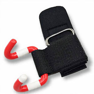 Weightlifting Neoprene Non-Slip Prong Hooks with Wrist Support for Gym Fitness Training - Product Image 2