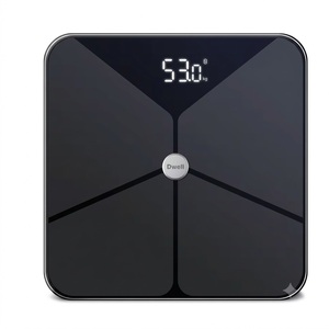 Báscula Inteligente Dwell para Grasa Corporal, Báscula Digital de Vidrio con Bluetooth para Baño, Capacidad de 180 kg, Pantalla LED, Diseño Minimalista - Product Image 4