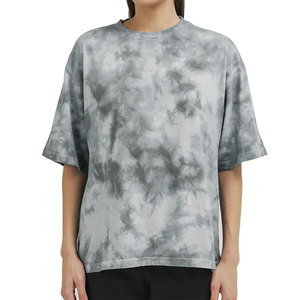 T-shirts amples tie-dye pour femmes, très demandés, OEM, pour filles, imprimés graphiques, personnalisables avec votre marque, grandes tailles - Product Image 1