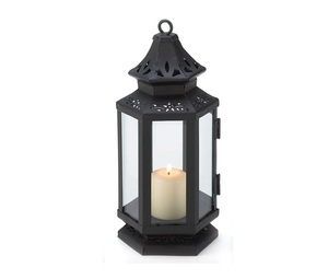 Classic Trending 2026 Factory selling Classical Metal & Glass <b>Lantern</b> With <b>Black</b> Finish Candle <b>Lantern</b> for Garden Decor - Product Image 6