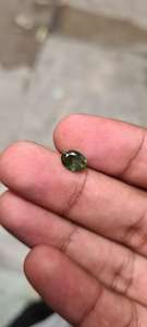 พลอยแซฟไฟร์สีเขียวธรรมชาติทรงรีเจียระไน - Product Image 5