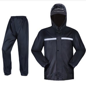 Custom Hooded Casual Solid Waterproof Windproof Lightweight Rain Suit for Outdoor Work and Riding - Product Image 1